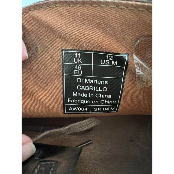 Dr. Martens Mens Size 12 M Cabrillo Leather Desert Ankle Boots in Brown